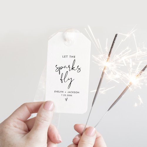 STELLA Sparkler Send Off Let Sparks Fly Card Gift Tags
