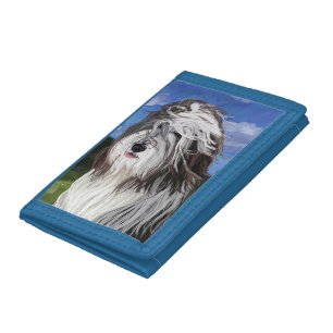 Stella the English Sheep Dog Trifold Wallet