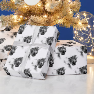 Stella the Grey Cat Wrapping Paper