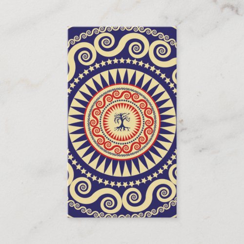 Stella Tree Navy And Red Business Cards