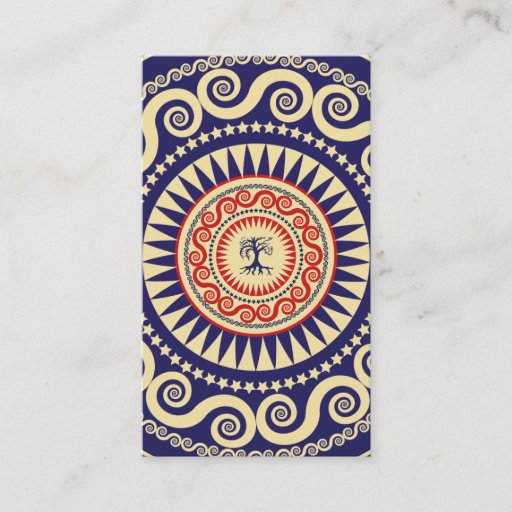 Customizable Stella Tree Navy And Red Business Cards