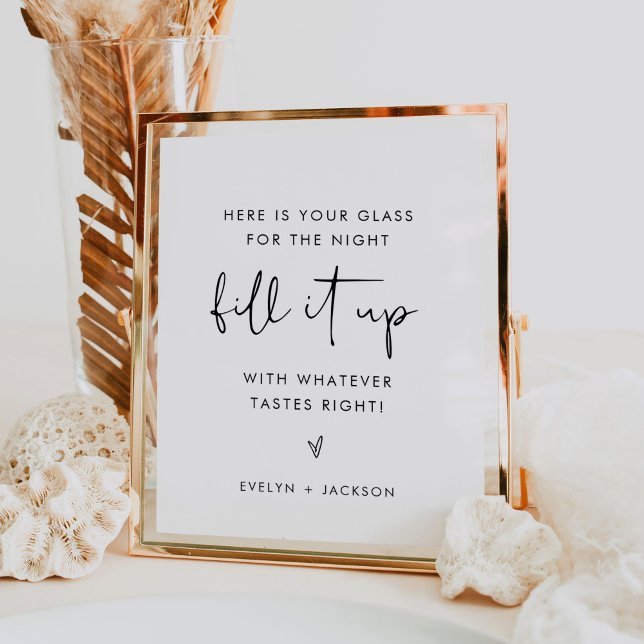 STELLA Wedding Drink Glass Favor Sign (Creator Uploaded)