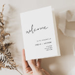 STELLA Wedding Program Folded Card<br><div class="desc">Discover the captivating allure of our Stella Collection, meticulously crafted to infuse your baby shower with an air of modern minimalism and a touch of edgy sophistication. Designed to seamlessly blend bohemian charm with timeless elegance, this versatile collection guarantees to elevate the aesthetics of any style baby shower, transforming your...</div>