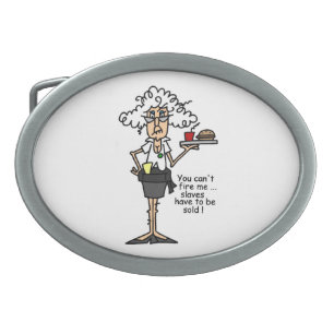 Stella With Attitude Humor Oval Belt Buckle