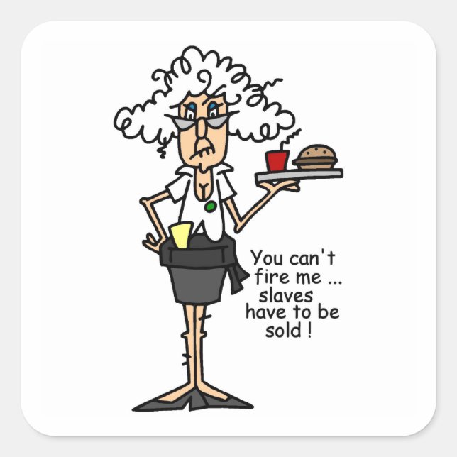Stella With Attitude Humor Square Sticker (Front)
