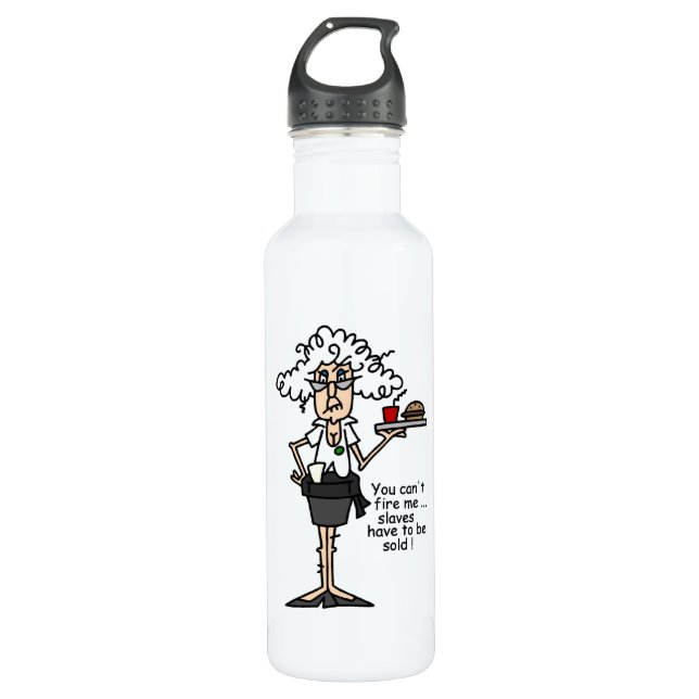 Stella With Attitude Humor Water Bottle (Front)