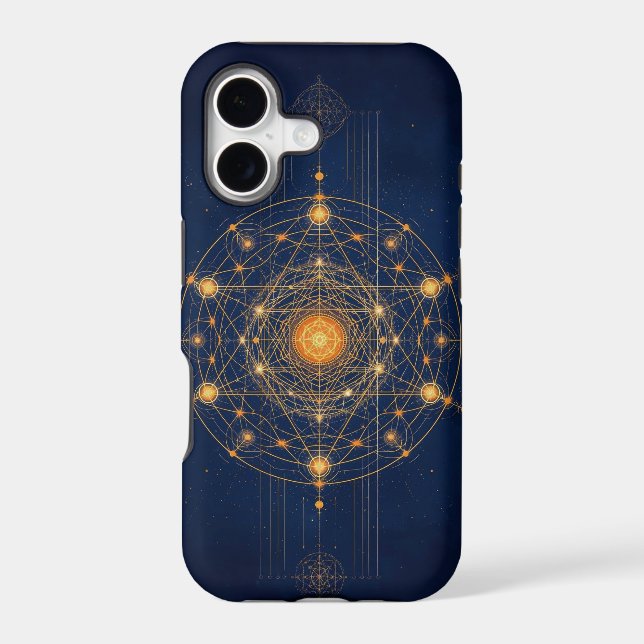 Stellar Alignment: The Geometry of Inner Light Iphone Case (Back)
