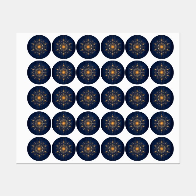 Stellar Alignment: The Geometry of Inner Light Labels (Sheet)