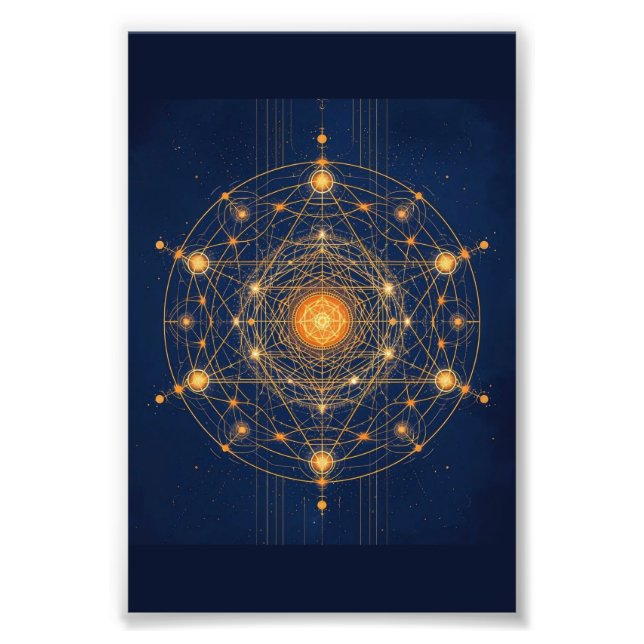 Stellar Alignment: The Geometry of Inner Light Photo Print (Front)