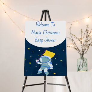 Stellar Arrival Baby Shower Welcome Sign