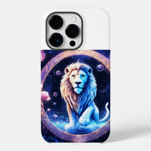 Stellar Beast Creations Unleash the Cosmic Lion Case_Mate iPhone 14 Pro Case