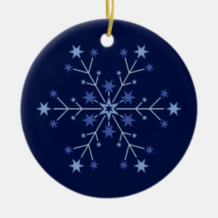 Stellar Beginnings: Midnight Ceramic Ornament