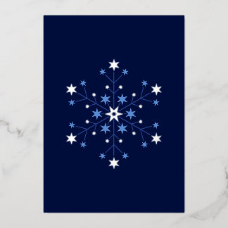Stellar Beginnings: Midnight Foil Holiday Card