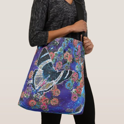 Stellar Blooms Crossbody Bag