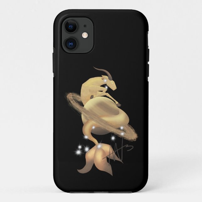 Stellar Capricorn Saturn Zodiac Case-Mate Case-Mate iPhone Case (Back)