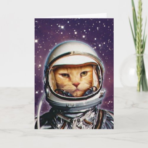 Stellar Cat Birthday Card