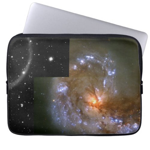 Stellar Fireworks Accompany Antennae Galaxy Collis Laptop Sleeve