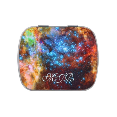 Stellar Group, Tarantula Nebula outer space image Jelly Belly Tin