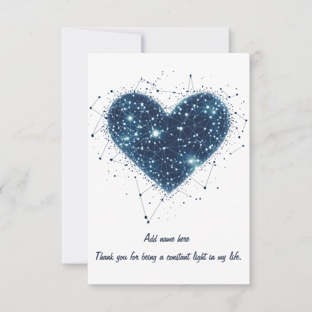 Stellar Love - Personalized Thank you card (Front)