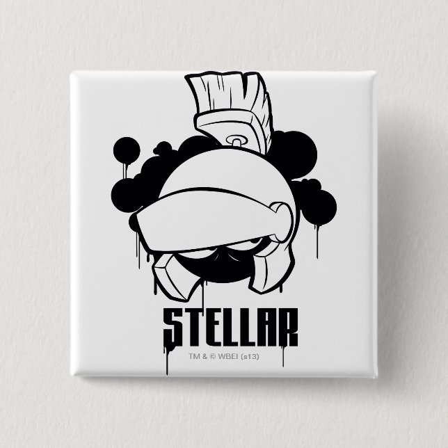 Stellar MARVIN THE MARTIAN™ Button (Front)