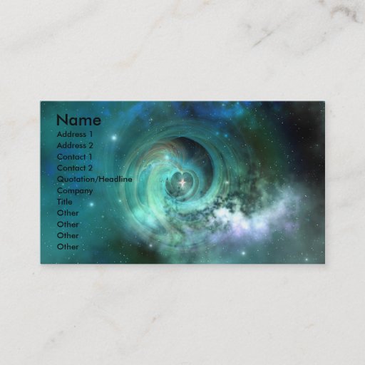 Customizable STELLAR MATTER BUSINESS CARD