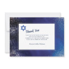 Stellar Night Bar Mitzvah Thank You Card