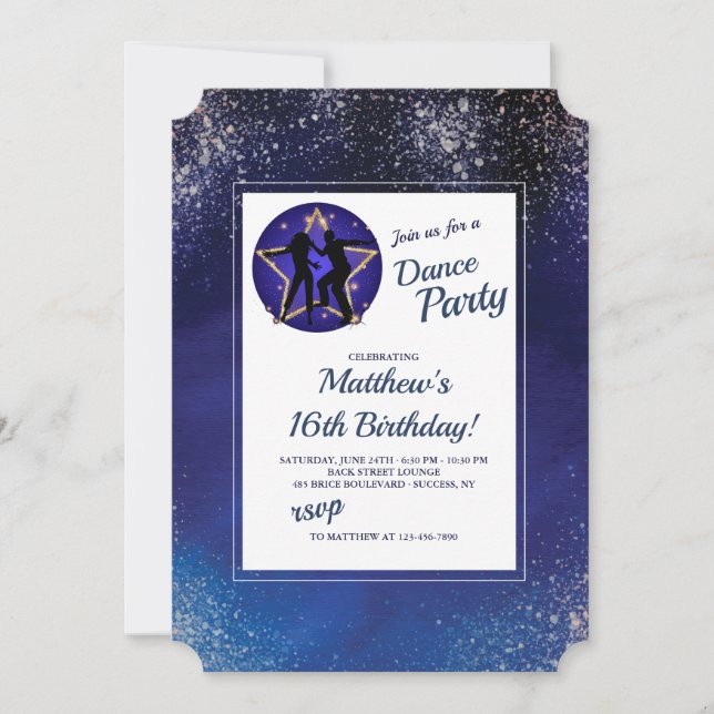 Stellar Night Invitation (Front)