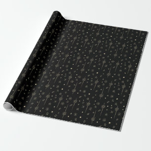 Stellar Night Star Celestial Wrapping Paper
