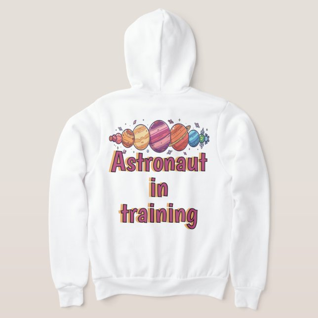 Stellar Nights Sweatshirt – Cosmic Galaxy, Rockets (Laydown Back)
