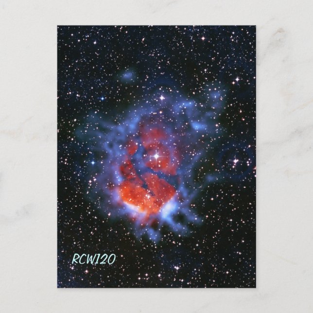 Stellar Nurseries RCW120, Gum 58 Postcard (Front)