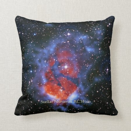 Stellar Nurseries RCW120 outer space picture Throw Pillow