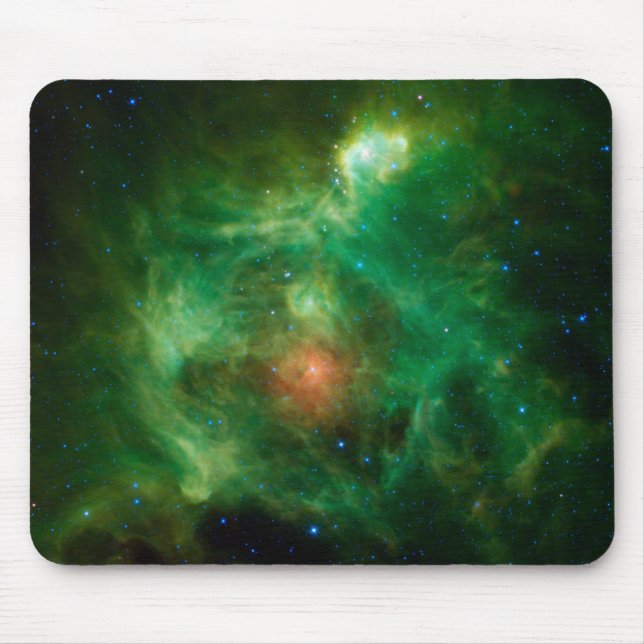 Stellar Nursery in Green Mousepad (Front)