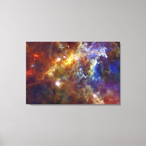 Stellar Nursery in Rosette Nebula Canvas Print