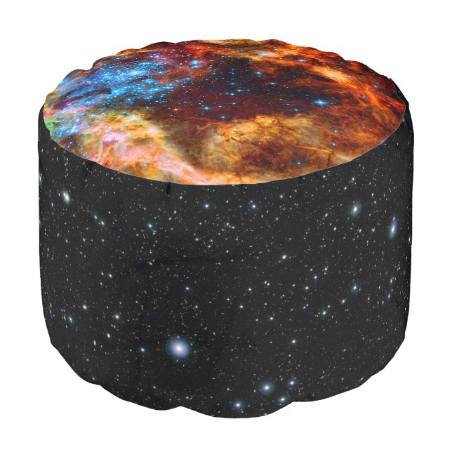 Stellar Nursery R136 in the Tarantula Nebula Pouf (Angled Front)