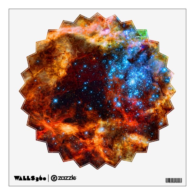 Stellar Nursery R136 in the Tarantula Nebula Wall Sticker (Front)