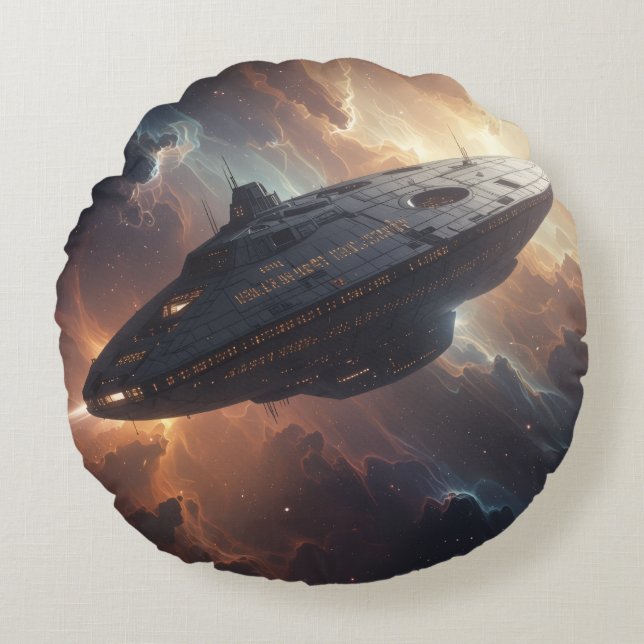 Stellar Path – Journey Through the Universe´13 Round Pillow (Front)