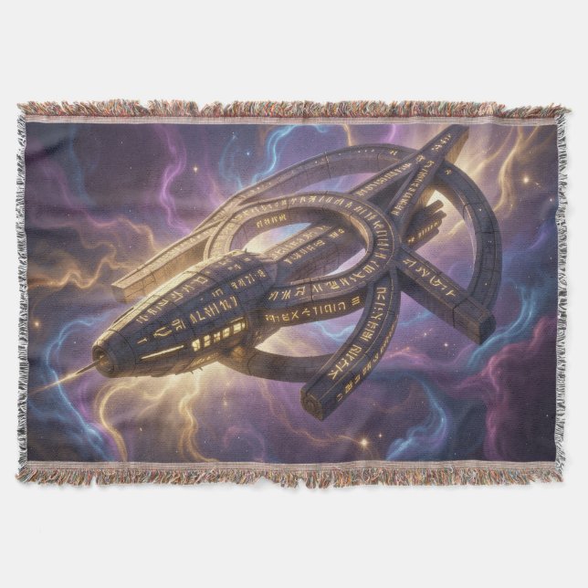 Stellar Path – Journey Through the Universe´14 Throw Blanket (Front)