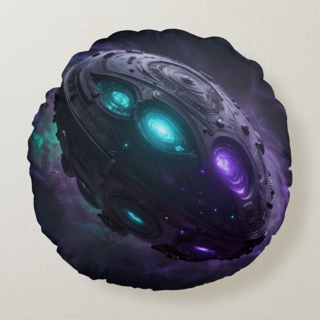Stellar Path – Journey Through the Universe´1 Round Pillow (Front)
