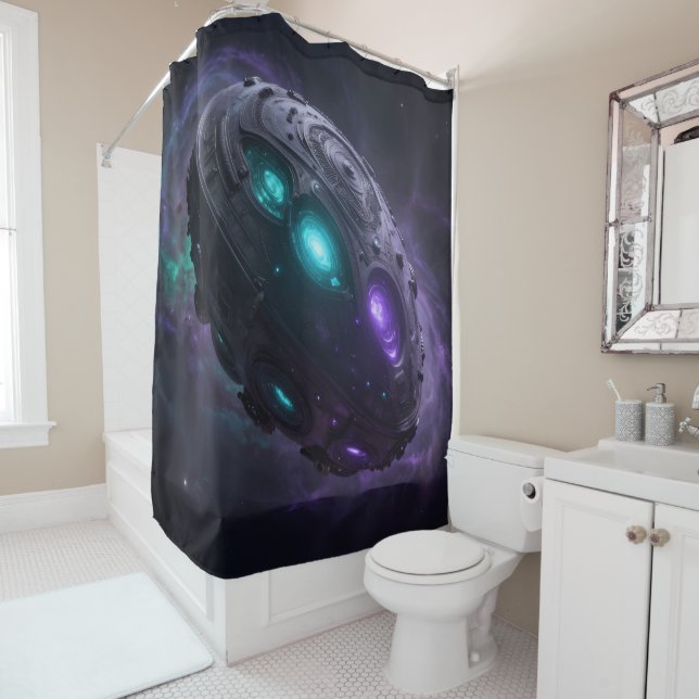 Stellar Path – Journey Through the Universe´1 Shower Curtain (In Situ)