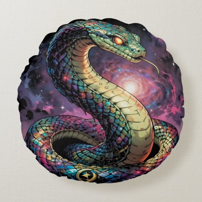 Stellar Path – Journey Through the Universe´2 Round Pillow (Front)