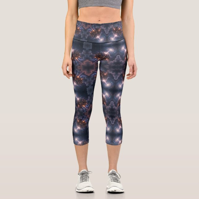 Stellar Path – Journey Through the Universe´4 Capri Leggings (Front)