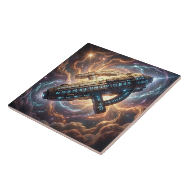 Stellar Path – Journey Through the Universe´5 Ceramic Tile (Side)
