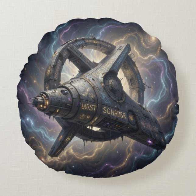 Stellar Path – Journey Through the Universe´7 Round Pillow (Front)