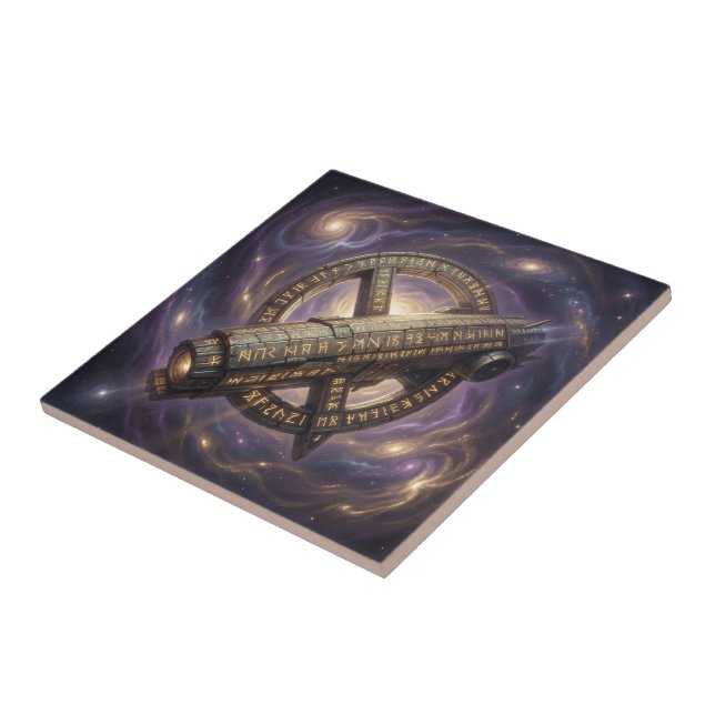 Stellar Path – Journey Through the Universe´9 Ceramic Tile (Side)