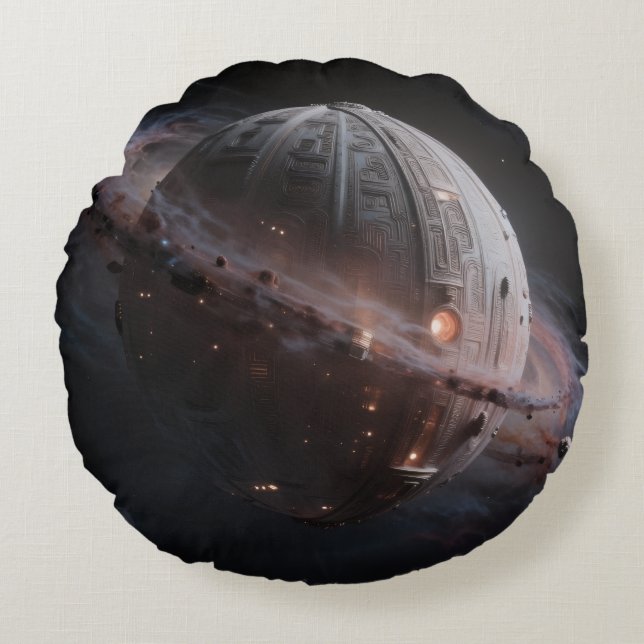 Stellar Path – Journey Through the Universe Round Pillow (Front)