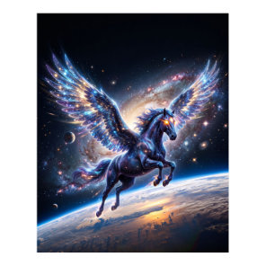 Stellar Pegasus Galactic Rim Space Art Poster