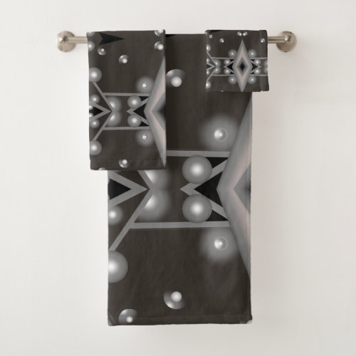 Stellar Performance Modern Abstract Art Design  Bath Towel Set