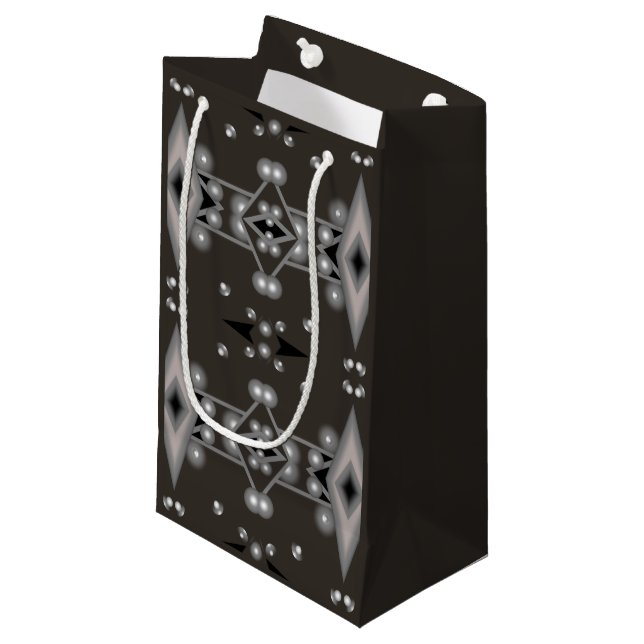 Stellar Performance Modern Abstract Art Design Small Gift Bag (Front Angled)