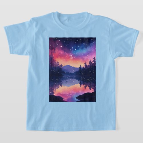 Stellar Radiance Bright Starry Sky T_Shirt