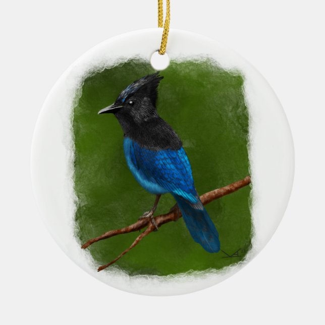 Stellar’s Jay Ornament  (Front)